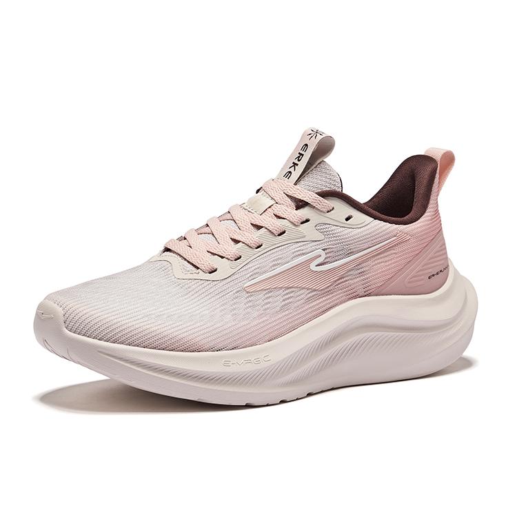 Erke Wind Chaser 3.0 Comfortable Fashion Shock Absorbing Lightweight Low Top Casual Running Shoes Women Sneakers Pink Gray Clay 52125103050-104