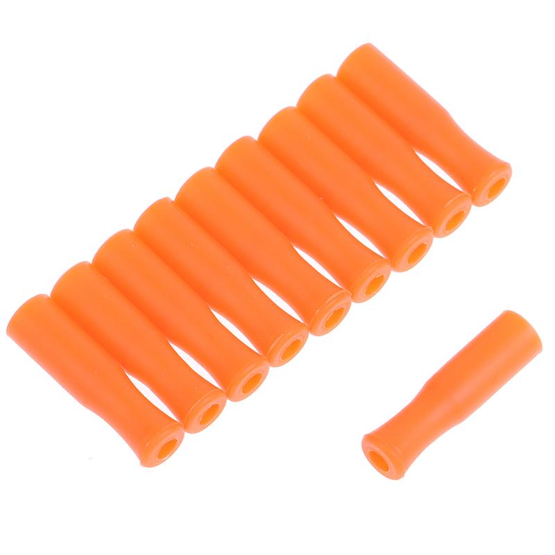 10/20Pcs Straw Tip Cover Food Grade Silicone Cover Caps Reusable Anti Burn Protector Party Supplies Accessories