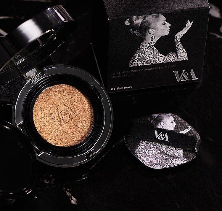 V&A Long Wear Cushion Foundation Radiant #00 Porcelain