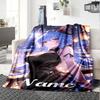 Customiz Name Personality Genshin Impact Characters Blanket Soft &Warm Sofa Office Bed Travel Lunch Break Blanket, Gift Suitable All Seasons