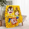 Cartoon B-Bely B-Beto printed throw blanket—lightweight,soft,warm;versatile blanket all seasons—perfect air-conditioning throw,nap blanket