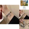 Distinctive Geometric Butterfly Double Layer Bracelet For Women New Style