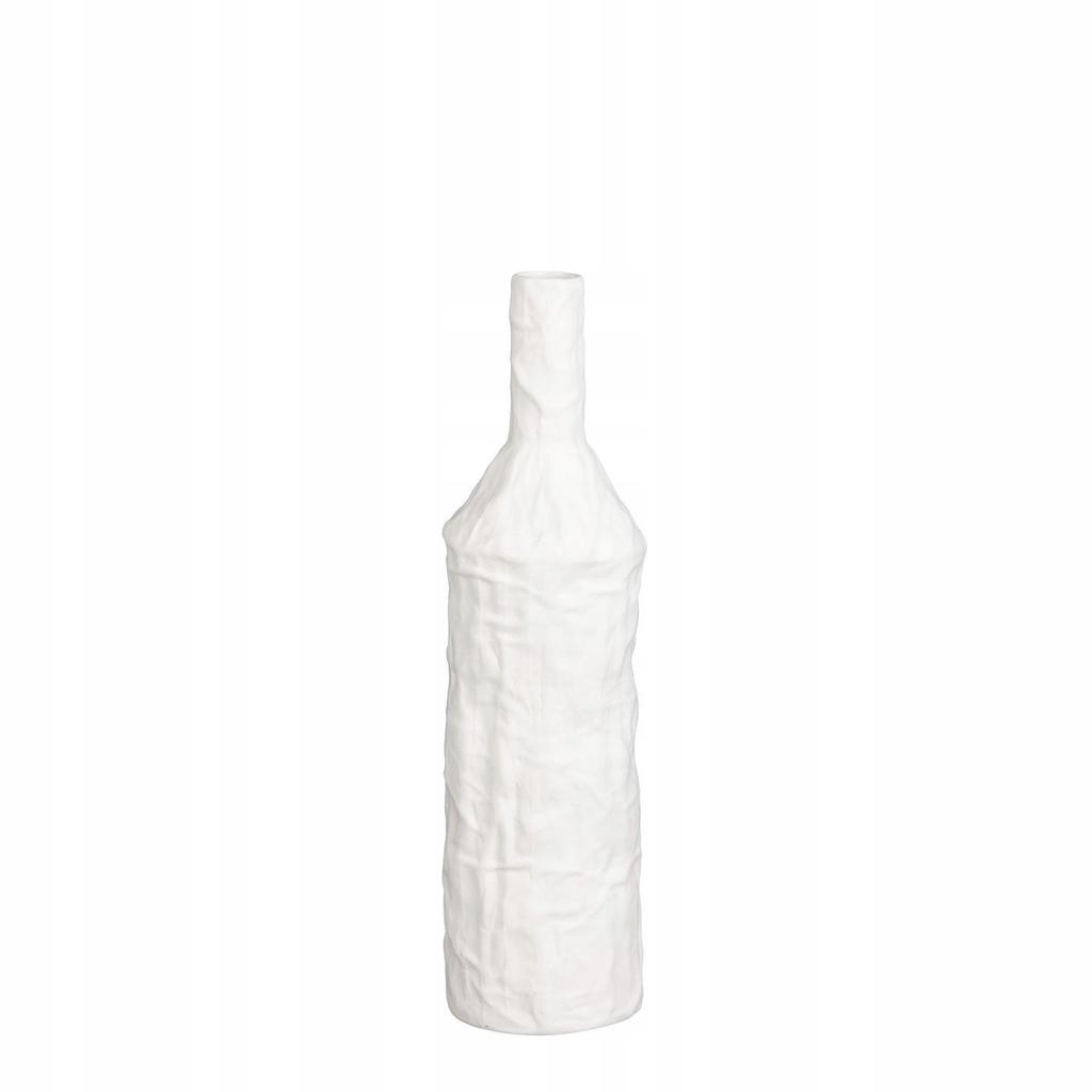 Westwing Nadja Ceramic Bottle Vase White 5.8 X 4.5 X 15 Cm