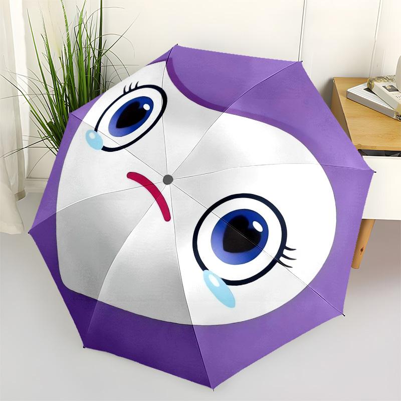 

1pc Sad Purple Heart with Tears Umbrella with Plastic Handle,Suitable for All Seasons Home Travel Outdoor UmbrellaM927