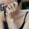 Serpentine Designer Ring, Female Niche Design Sense, Cold Wind, Open Index Finger Ring, Light Luxury Tide