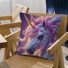 1Pc Cartoon Rainbow Unicorn Cushion Cover Car Throw Pillow Case For Sofa Car Christmas Gift 40X40Cm 45X45Cm