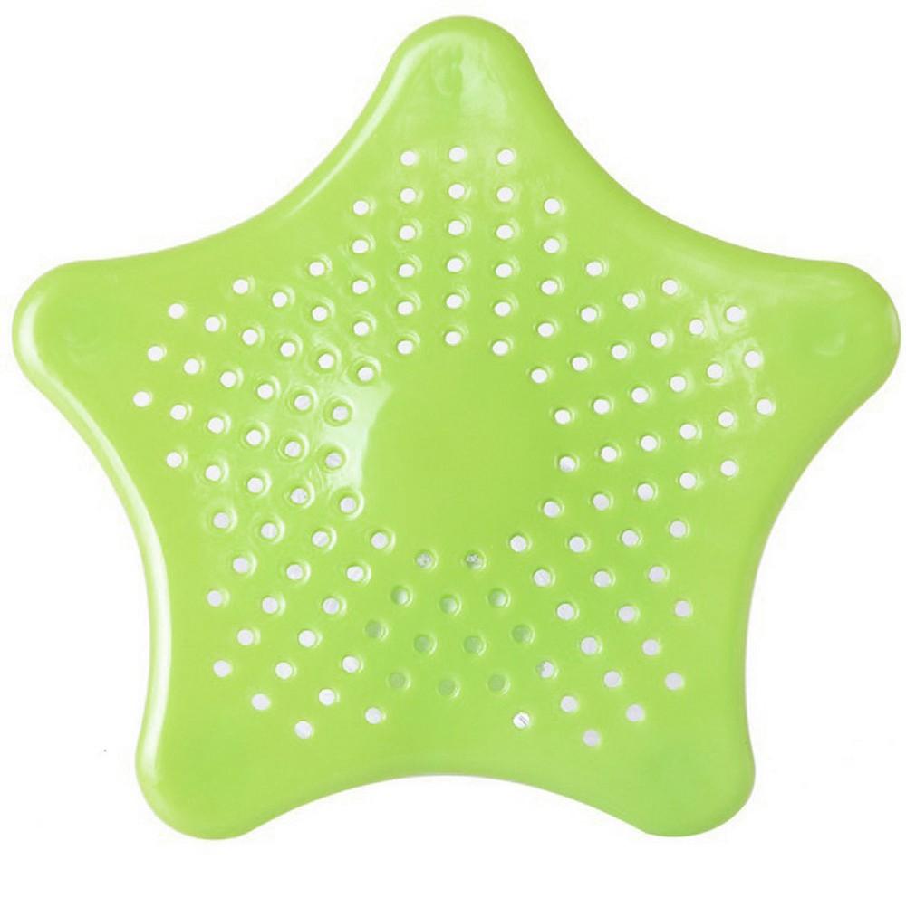 

Звезда для ванной комнаты, ловушка для волос, пробка для ванны, сетчатый фильтр для раковины, фильтр для душа зелёный