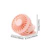 Clip on Fan Lightweight USB Three Speed Wind Speed Personal Fan Hands Free for Fishing Hiking Barbecue Travel Outdoor Activities