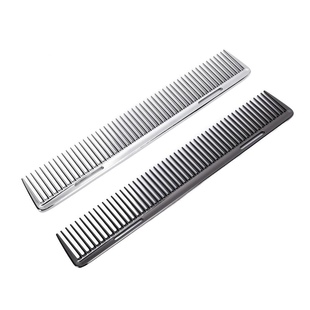 Grzebień fryzjerski Profesjonalny z drobnymi zębami Zapobiega ciepłu Metalowy aluminiowy do salonu Domowego strzyżenia Stylizacji Włosów