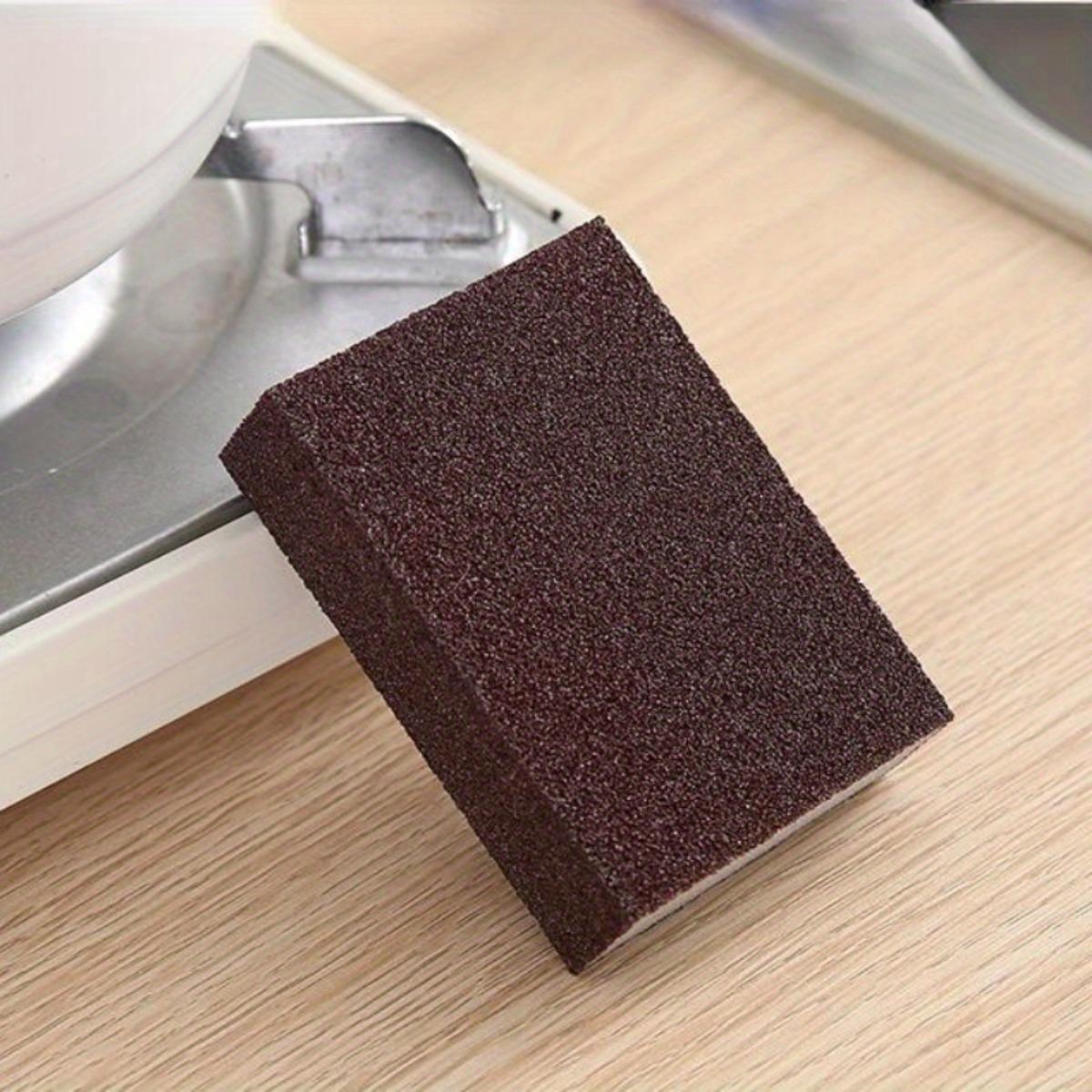 

Dishwashing Sponge, Diamond Sand, Kitchen Sink, Rust Removal, Grinding Sponge Block, Household Cleaning Brush, Pot Cleaning Tool 1PCS коричневый