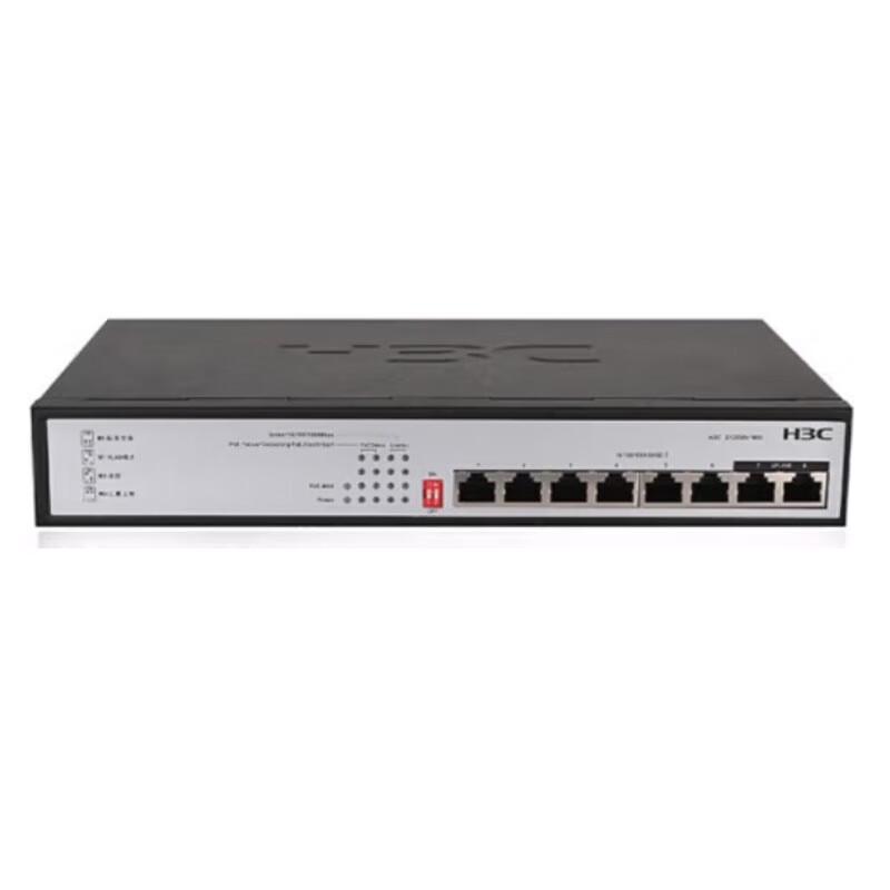 H3C Mini S1208V-PWR 8-Port Gigabit PoE Switch