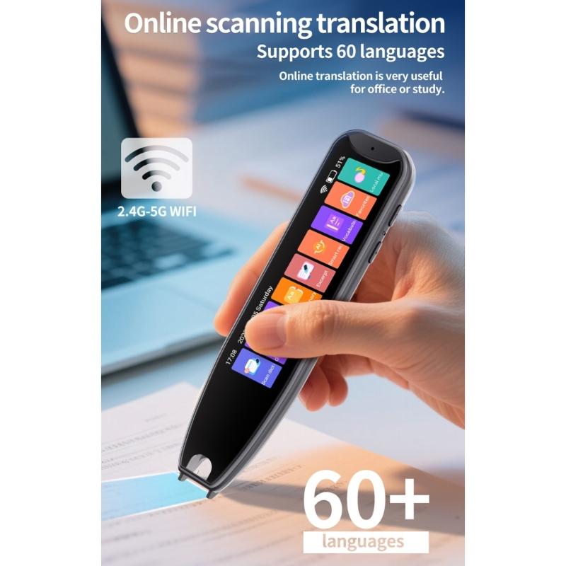Multilingual Voice Translation Pen With Local Scan Function For Travel Business And Study Long Power Time 8GB Storage