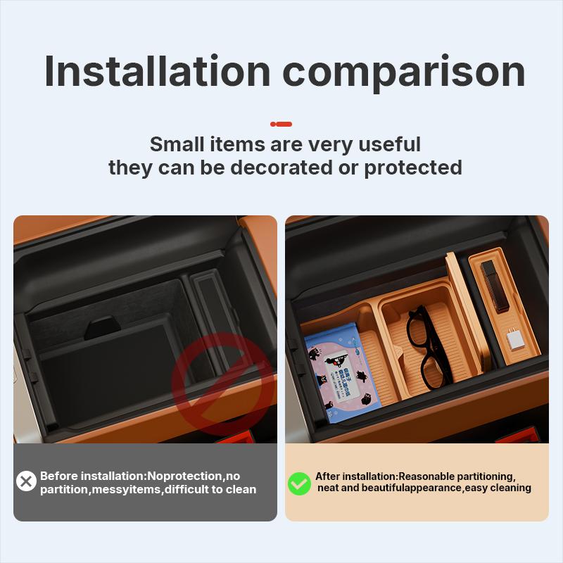 Custom Central Armrest Storage Box For Xiaomi Yu7 2025 2026 Center Console Organizer Containers Tray Interior Accessories