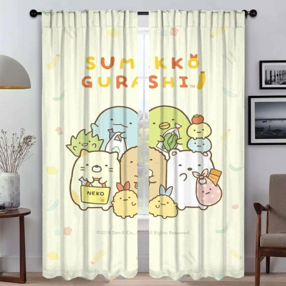 Modern Living Room Curtains for Camera Sumikkos Gurashis Blackout Curtain Halloween Decoration Partition Home Interior Curtains