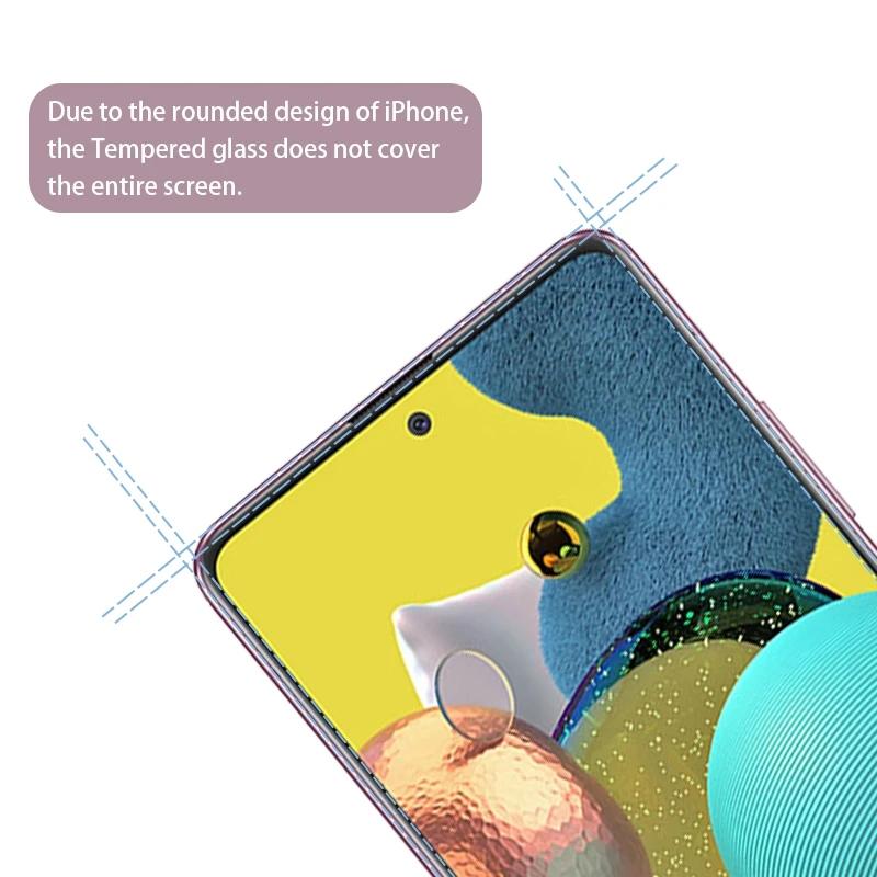 5Pcs Tempered Glass For Samsung Galaxy M01 M02S M04 M10 M11 M12 M13 M14 M21 M22 M23 M32 M33 M34 M42 M51 M52 M53 Screen Protector