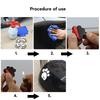 8Pcs Auto Rearview Mirror Stickers Cute Dog Paw Footprint Stickers Anti-Scratch Stickers Anti-skid Protector Stickers