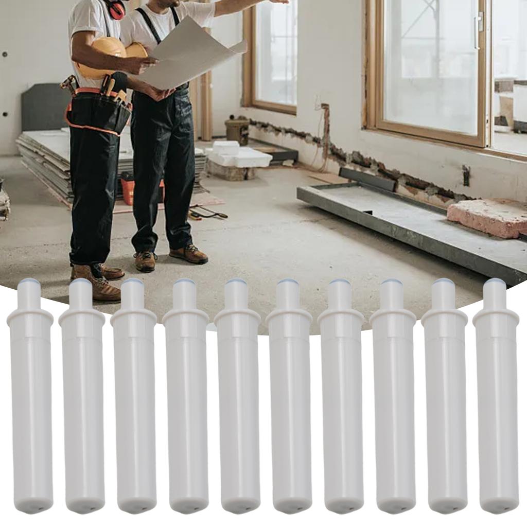 Buffers Dampers Drawer Damper Drawers White 10pcs ABS Plastic Cabinet Door Stop Cabinet Hinges Cupboard Push To Open