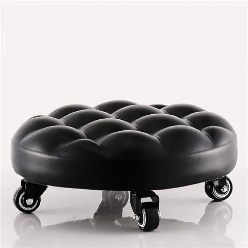 Universal Wheel Small Chair Pulley Stool Home Beauty Seam Simple Belt Wheel Pedicure Mobile Small Bench