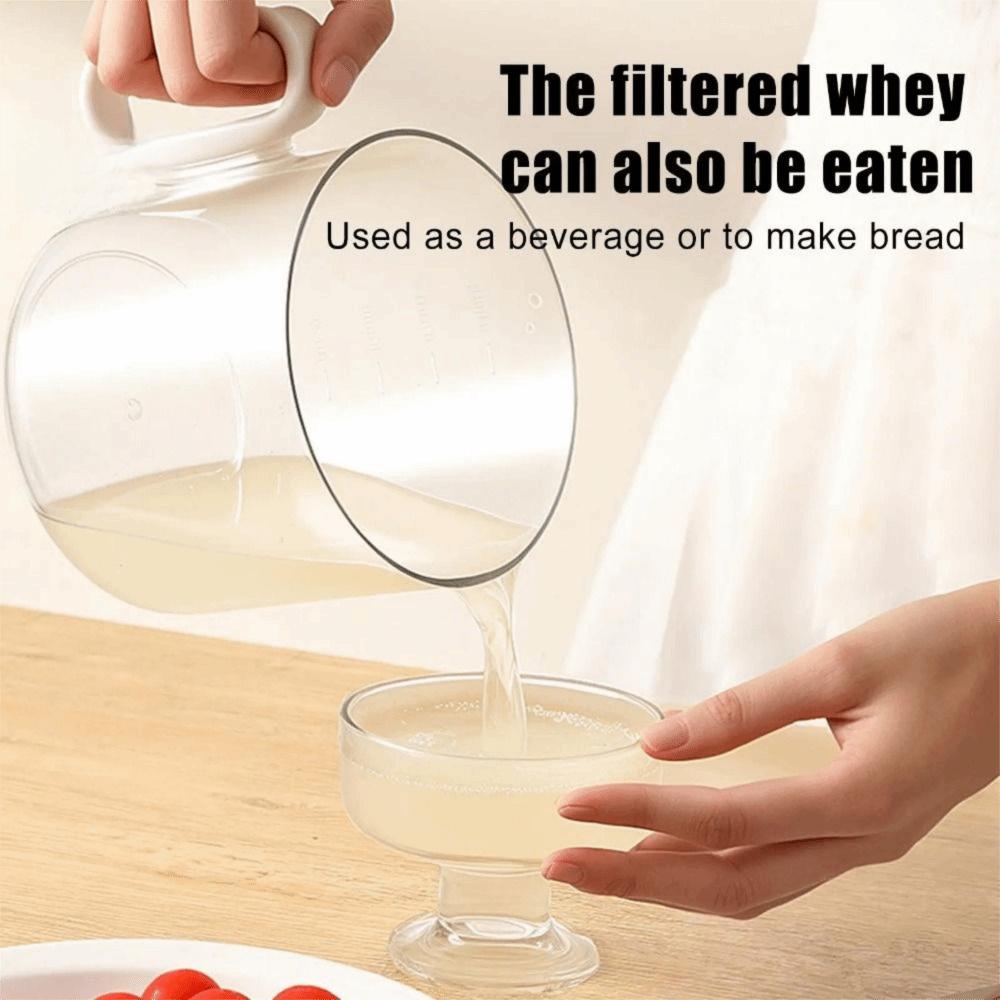 מסננת יוגורט ביתית ניתקת רשת עדינה כלי הפרדת מי גבינה מסנן יוגורט יווני מטבח