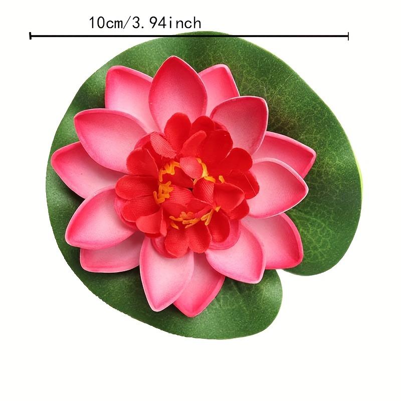 6-Pack Lifelike Lotus and Water Lily Set - Vibrant Colors - Durable Non-Fading Decor for Fish Tanks and Pools