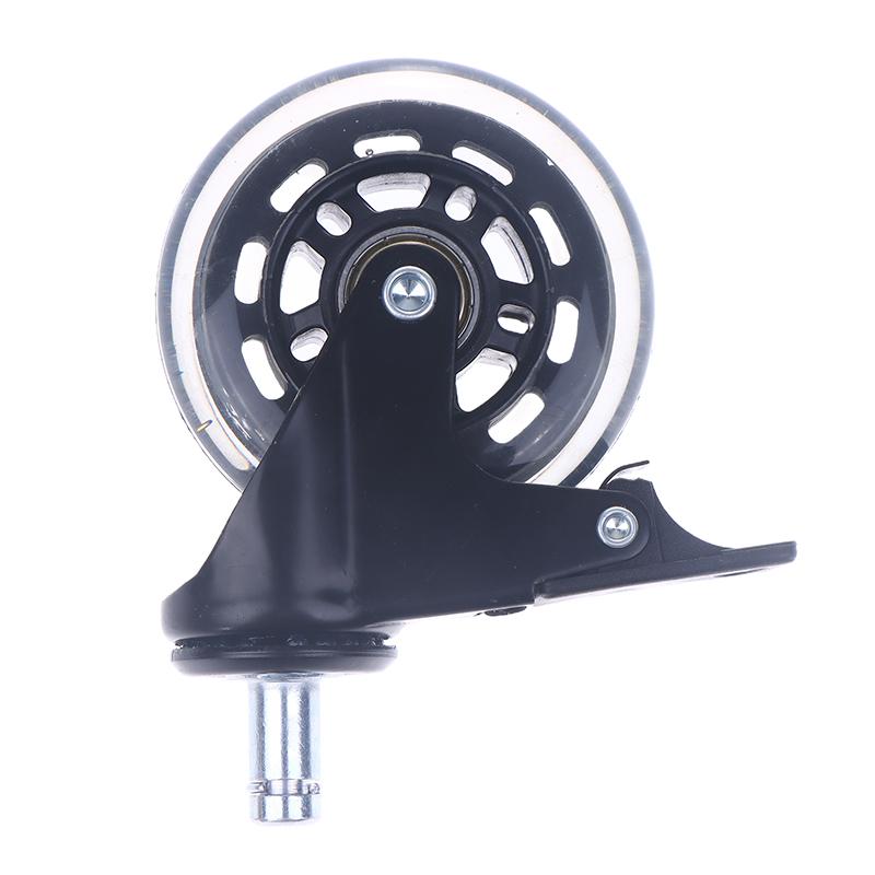 1Pcs Office Chair Caster Wheels Heavy Duty & Safe For All Floors Including Hardwood 3" Rubber Replacement For Desk Floor