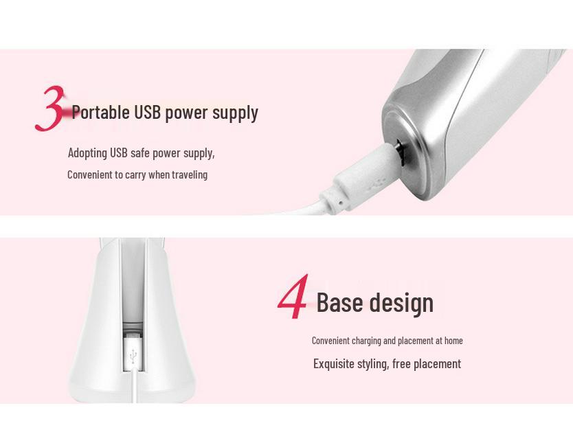 Home Facial EMS Microcurrent Beauty Device: Hot/Cold Vibration Massage Instrument
