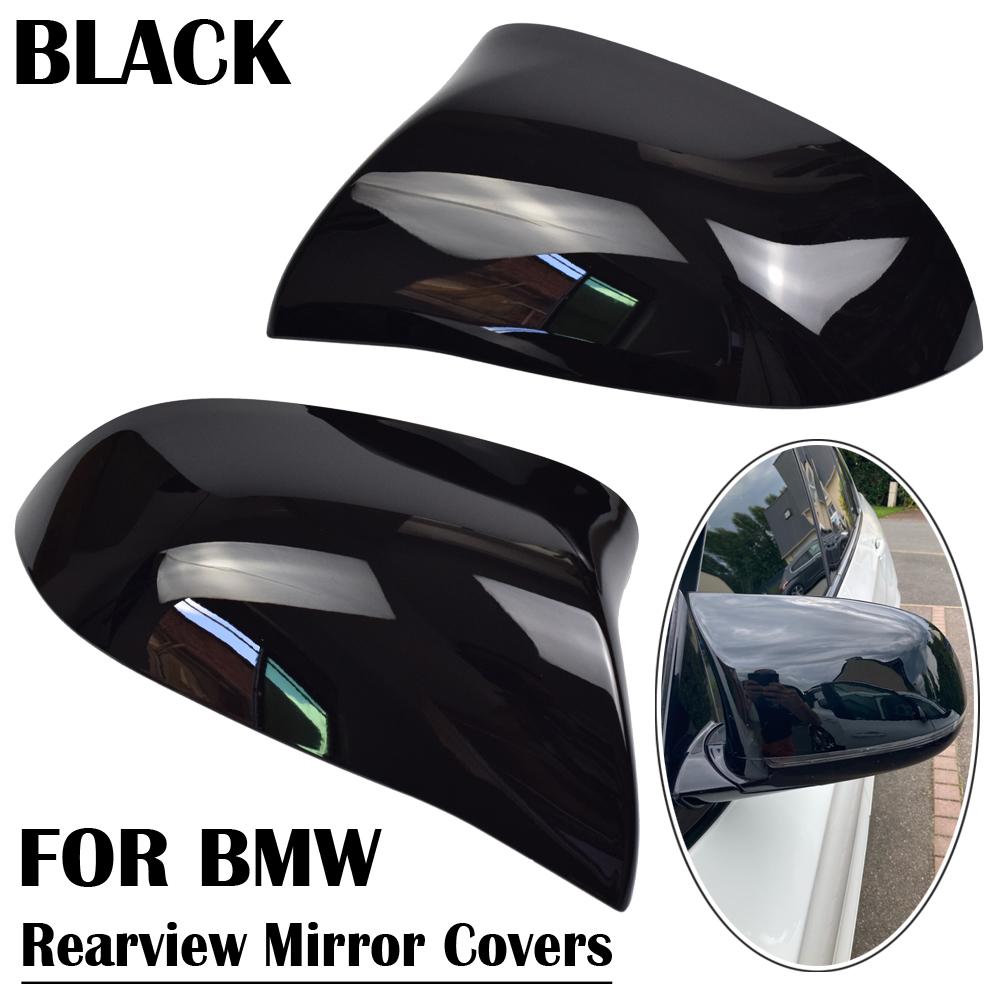 Replacement Rearview Side Mirror Covers CapFor BMW F15 X5 F16 X6 F25 X3 F26 X4 2014-2018 Accessories Carbon Fiber Gloss