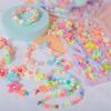 1Set Colorful Acrylic Loose Spacer Beads Crafts for DIY Cute Friendship Bracelet Necklace Jewelry Making Accessories Kits