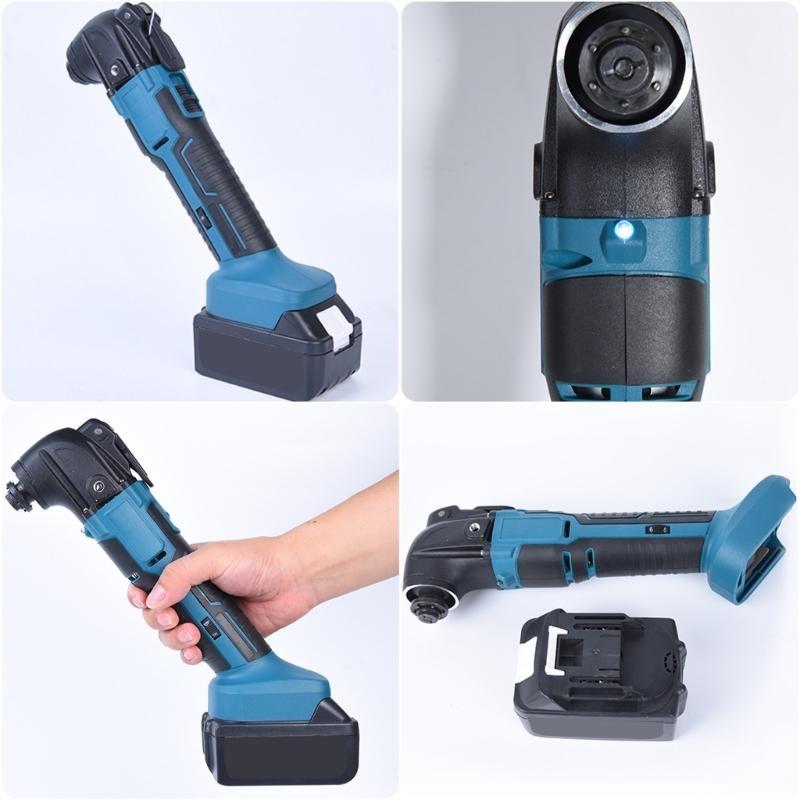 Oscillating Multi Tool 6000-20000RPM Cordless Electric Woodworking Cutting Tool Home Decoration for 18V Battery