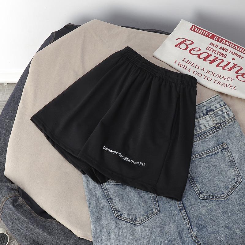 Cotton Hot Pants Women Summer Loose Small Letter Print Sports Casual All-match Student Shorts Women