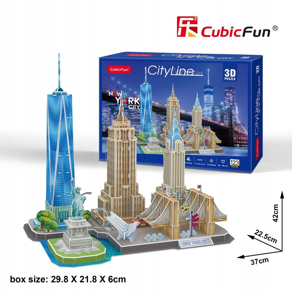 PUZZLE 3D CITY LINE NOWY JORK 2552