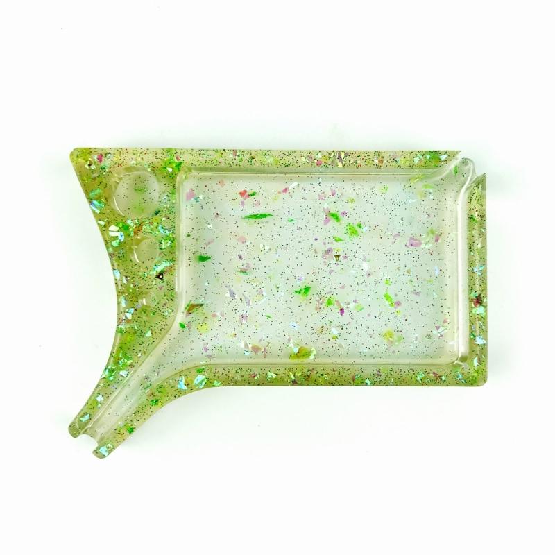 Epoxy Resin Mold with Disc Makeup Reel Cosmetic Silicone Mold Storage Tray Resin Mold for Diy Decorative Jewelry Tools