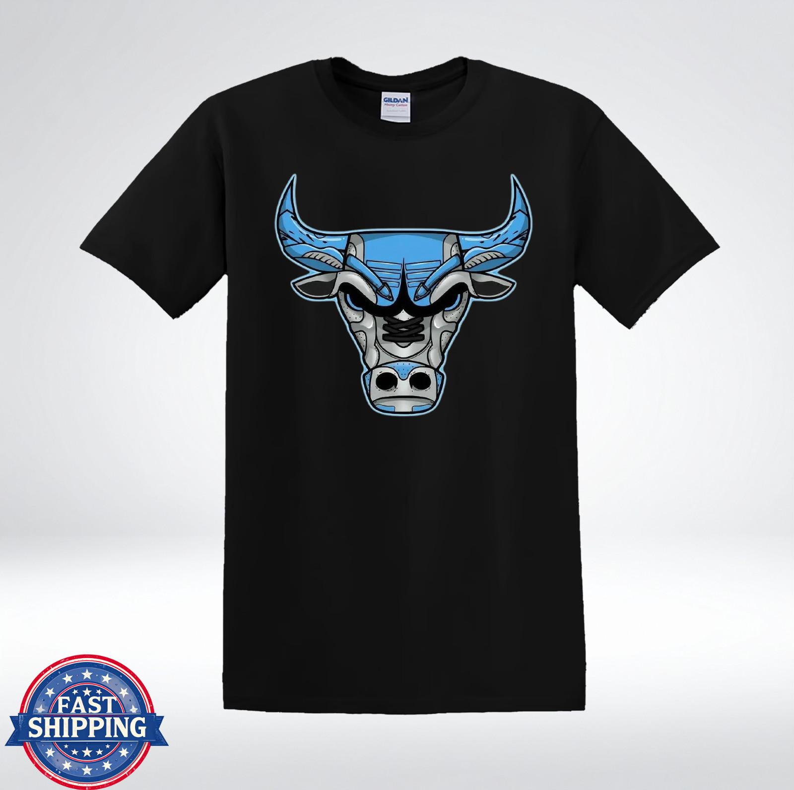 Strong Bull Face Shirt Symbol Power Beast Graphic Tee T-Shirt XXL