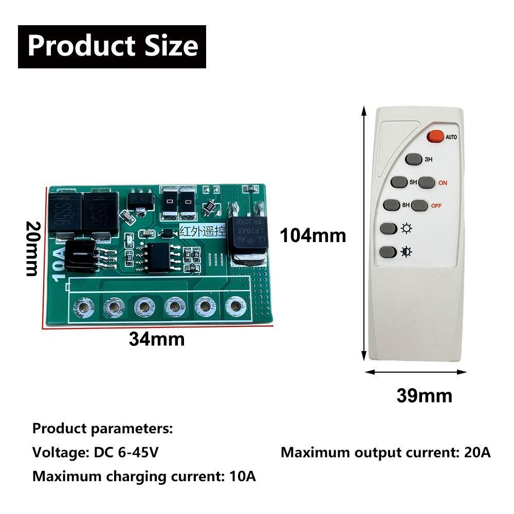 Remote Control Function LED Controller Board 10A Solar Charging Controller