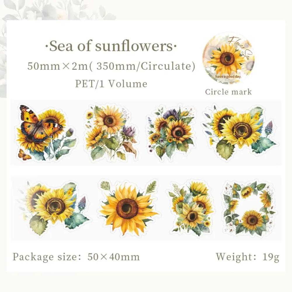 

DIY Mr.Paper PET Washi Tape Plant Flower Lovers Journal Decorative Tape Vintage Scrapbooking Sticker Set 8 Style Masking Tape