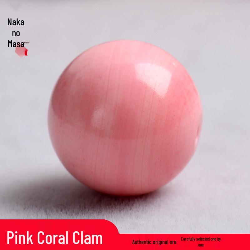 

Натуральні рожеві коралові та раковини конх намистини для DIY кришталевого багатокамінного браслета 10mm Coral Shell Single Bead