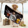 Golden Soccer Legend Beach Towel High Absorbency & Quick-Dry Comfortable Lightweight