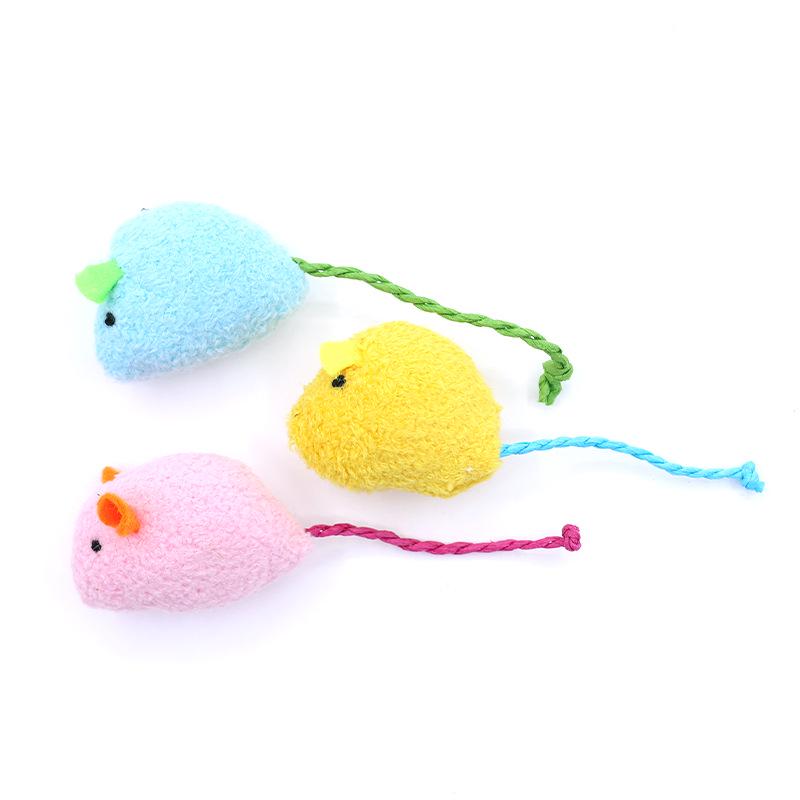 Mint-Scented Plush Mouse Toy for Cats - Durable and Interactive Pet Supply