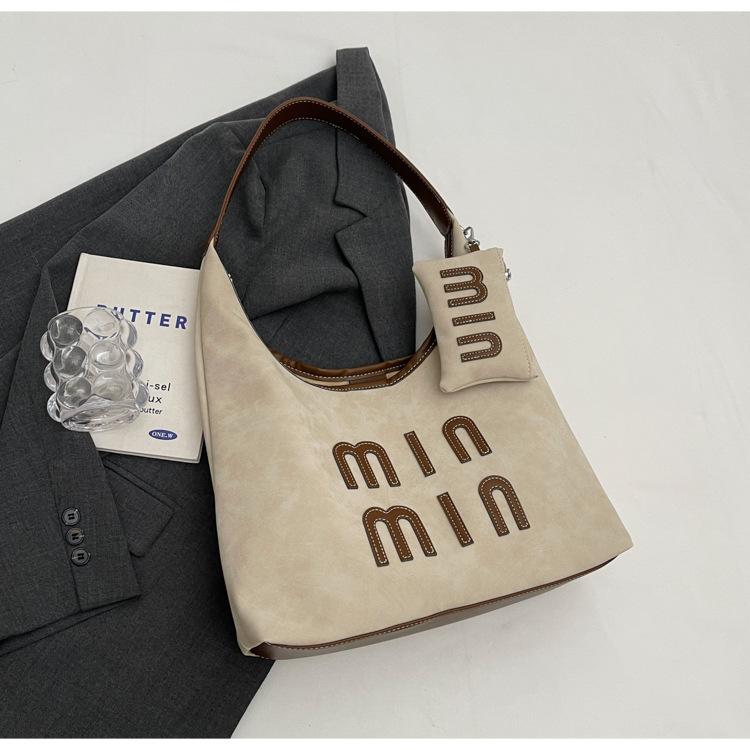 2025 New Trendy Retro Large-capacity Bag Women's Fashion Foreign Versatile Shoulder Bag Commuter Tote Bag