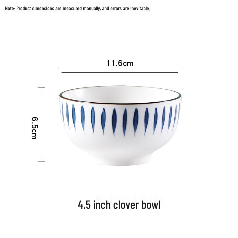 Japanese 10-Person Tableware Set: Creative Rice Bowls, Plates, and Noodle Bowls Combination.