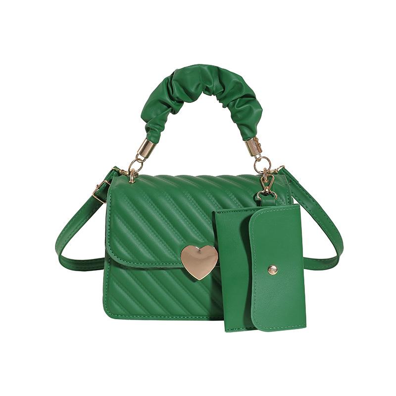 

Love Набор из двух сумок Женская сумка Модная сумка-облако Ниша Универсальная сумка через плечо Сумка-мессенджер зелёный