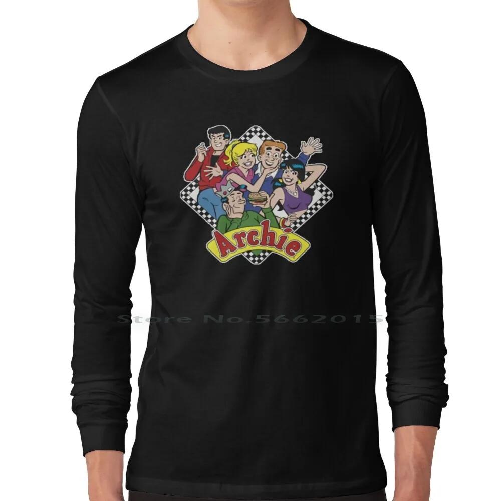The Archies T Shirt 100% Cotton Archie Veronica Jughead Richie Classic Cartoon Comics Short Long Sleeve Tee Top