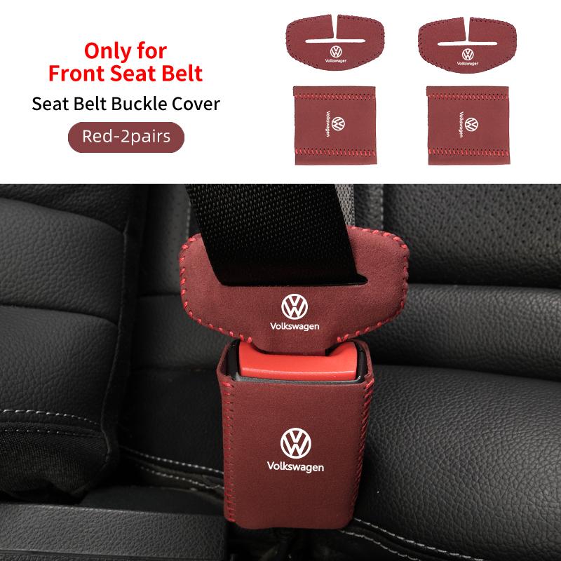 2026 Hot For Volkswagen VW Car Seat Belt Buckle Clip Protector Cover Accessories For Volkswagen VW Scirocco Jetta Beetle Golf Pa