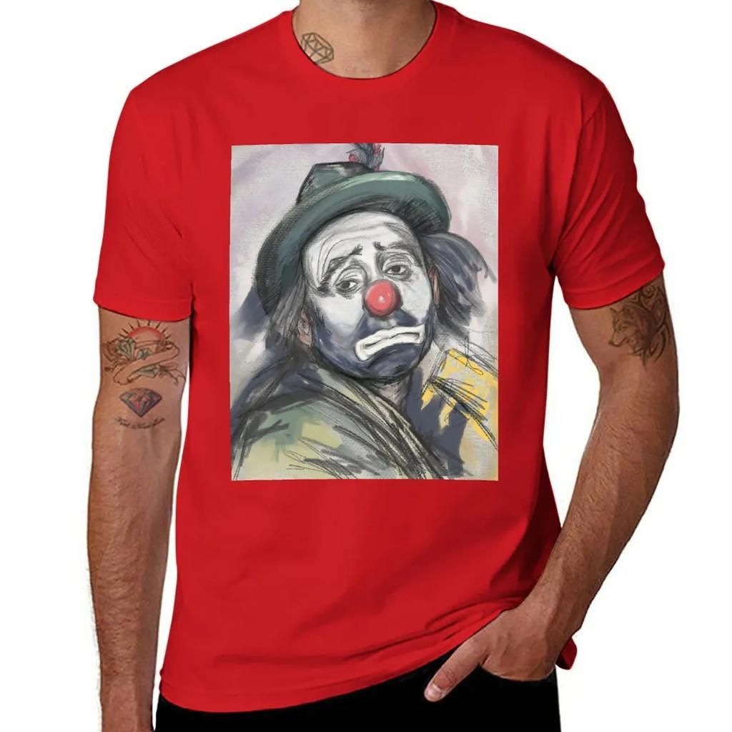 Sad Clown T-Shirt tops customs mens graphic t-shirts funny