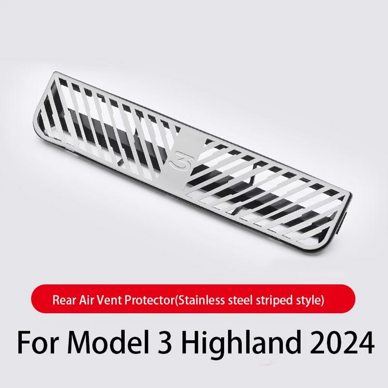 For Tesla Model 3/Y Highland Juniper 2025 Rear Center Console Air Outlet Cover Vent Outlet Dust Cover Car Styling Accessories