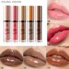 YOUNG VISION 5 Color Mirror Water Glossy Lip Gloss Velvet Round Brush Lip Honey Plumping Caramel Lip Tint Moisturizing Long Lasting