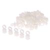 50Pcs Curtain Rail White Modern Style Accessories Plastic Curtain Track Gliders For Home Hanging Curtain Glider Hook Ring Rail