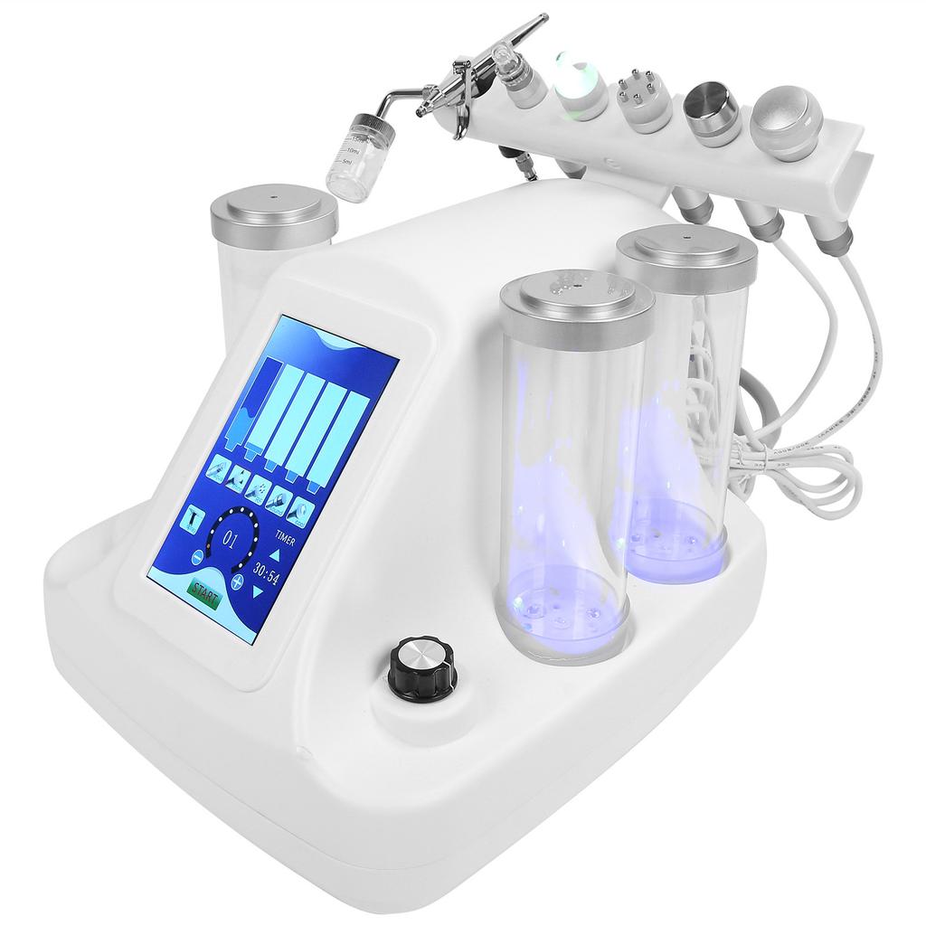 Hydrogen Oxygen Facial Beauty Machine 6 In 1 Face Skin Rejuvenation Oxygen Injection Machine220V UK