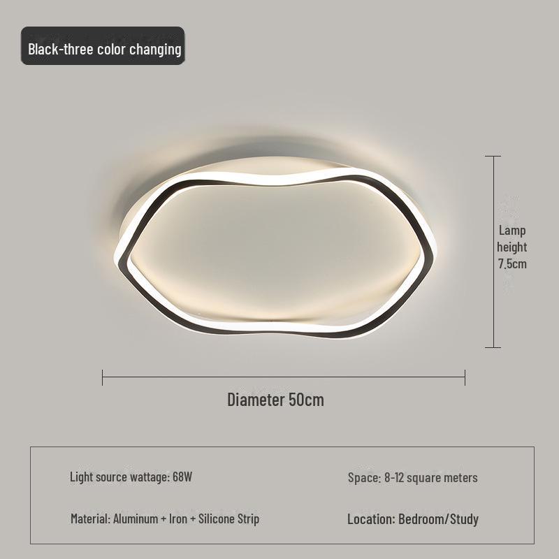 

Современные светодиодные потолочные светильники: Черно-белый акриловый круглый светильник для создания настроения в коридорах и спальнях