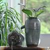 Kiln-Fired Ceramic Water Jar with Filtration, Circulation, and Ornamental Flow for Fish Tanks
